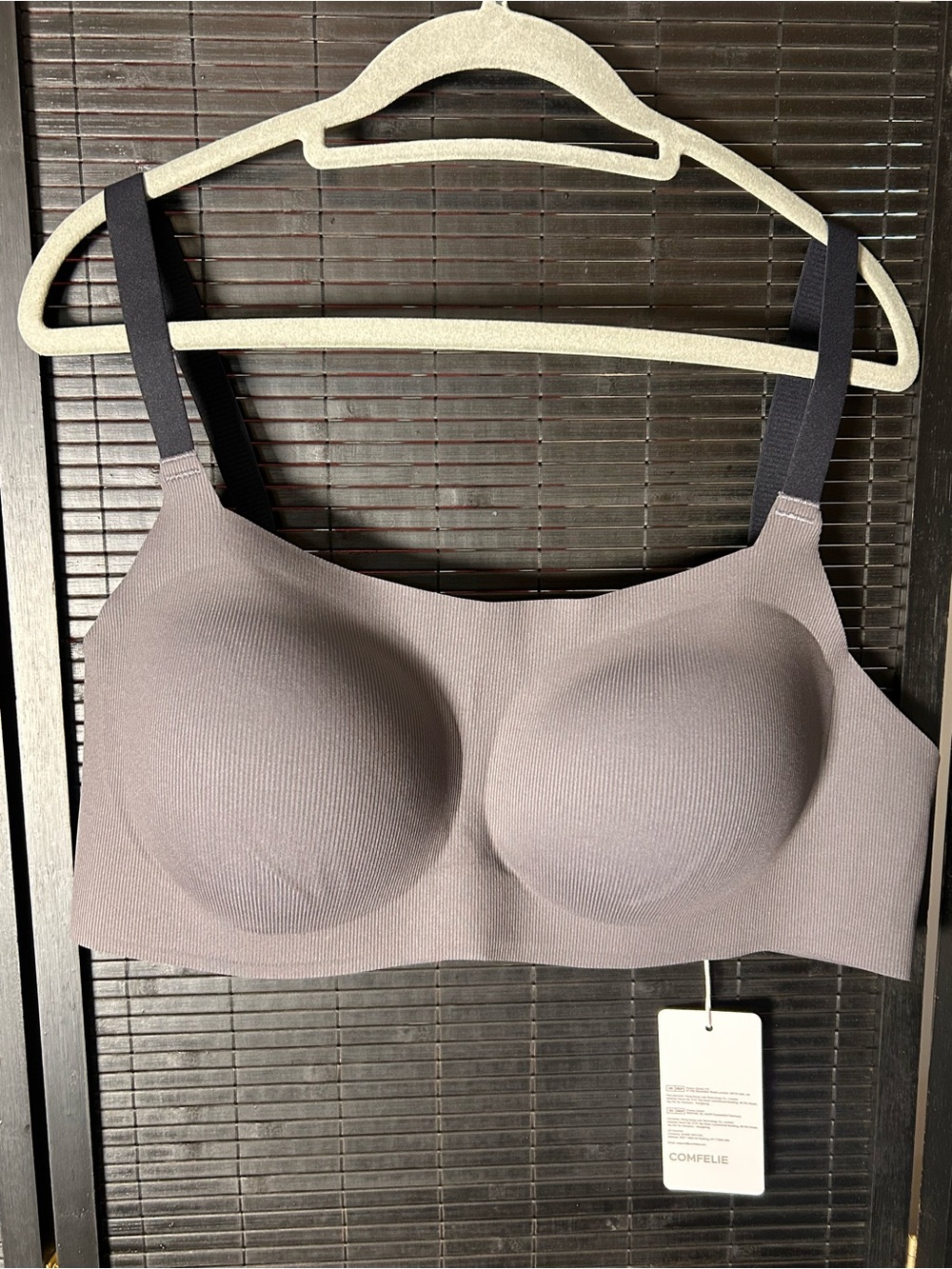 Comfelie Soft Breathable Bra with Stripe Texture